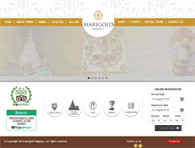 Tablet Screenshot of marigoldregency.com